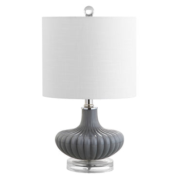Kamille 18" Glass and Lucite LED Table Lamp - JONATHAN Y